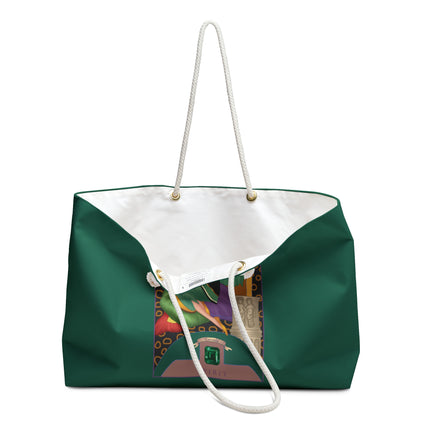 May & Emerald (from the Gem Series) by Sofia Chiostri Weekender Bag