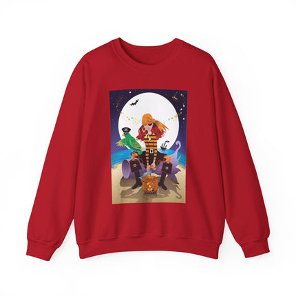 Moonlit Pirate Halloween Unisex Heavy Blend™ Crewneck Sweatshirt