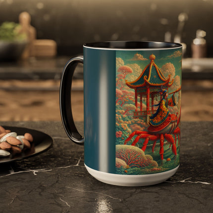 The Celestial Crab Navigator Colorful Mugs (11oz, 15oz)