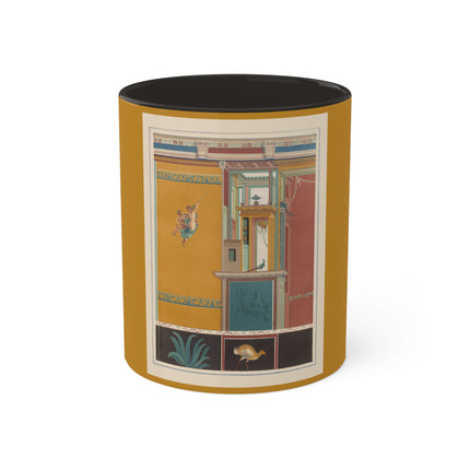 Pompeii Walls Pl.20 by Victor Steeger Colorful Mugs, 11oz