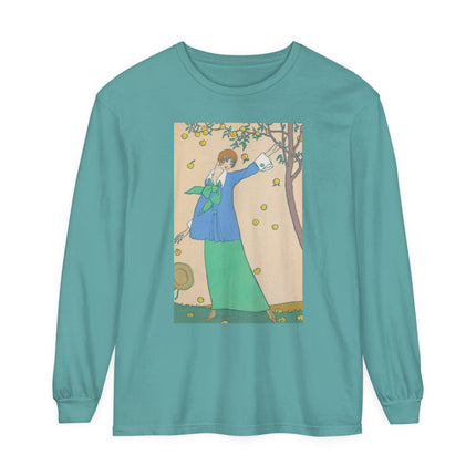 Le Verger by Georges Lepape Garment-dyed Long Sleeve T-Shirt