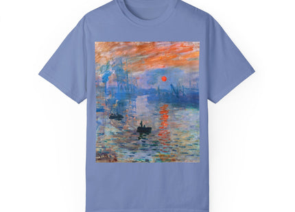 Sunrise by Claude Monet Unisex Garment-Dyed T-shirt
