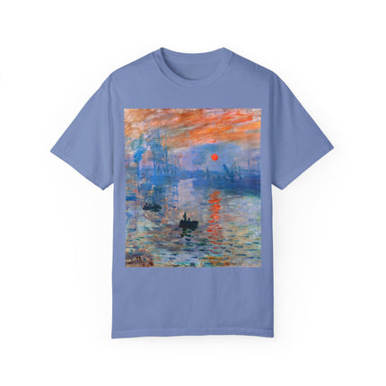 Sunrise by Claude Monet Unisex Garment-Dyed T-shirt
