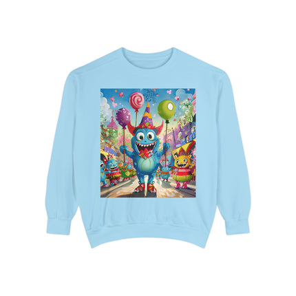 Monster Parade Madness Unisex Garment-Dyed Sweatshirt
