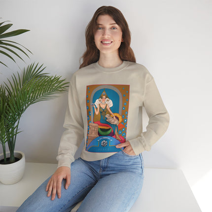 April & Diamond (from the Gem Series) by Sofia Chiostri Heavy Blend™ Crewneck Sweatshirt