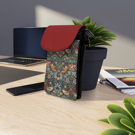 Strawberry Thief by William Morris Small Cell Phone Wallet