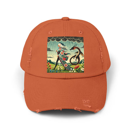 The Dragon Fairy’s Stride Unisex Distressed Cap