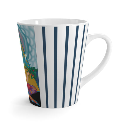 Art Deco Christmas Elegance Latte Mug