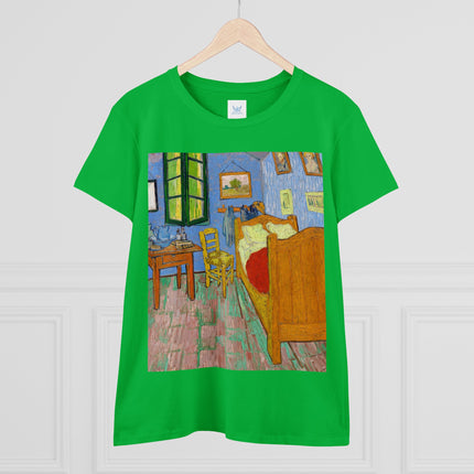 The Bedroom by Vincent van Gogh Women's Midweight Cotton Tee
