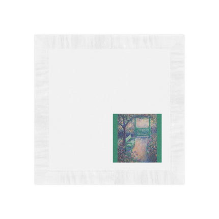 The Artist’s Garden by Theodore Earl Butler White Coined Napkins