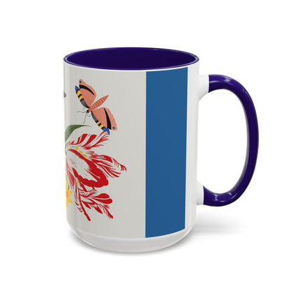 Woodpecker & Tulip Colorful Mugs – Vibrant Spring & Bold Beauty