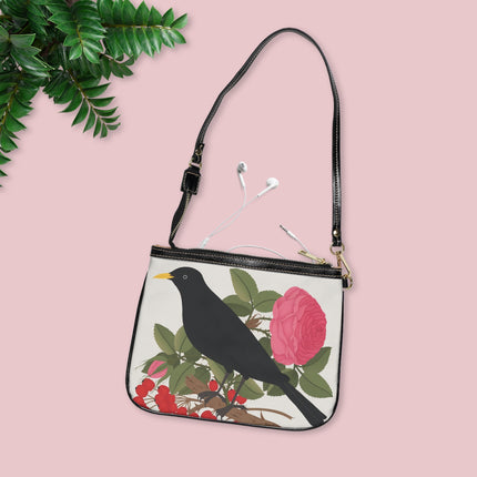 Blackbird & Rose Shoulder Bag – Timeless Beauty & Elegant Charm