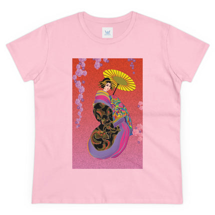 Enchanting Geisha Women's Midweight Cotton Tee
