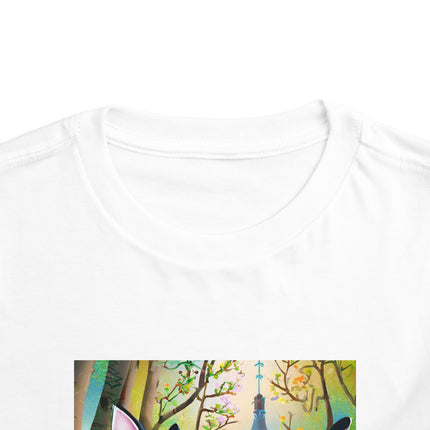 Fairy Animals Writing Wishes Toddler Short Sleeve Tee