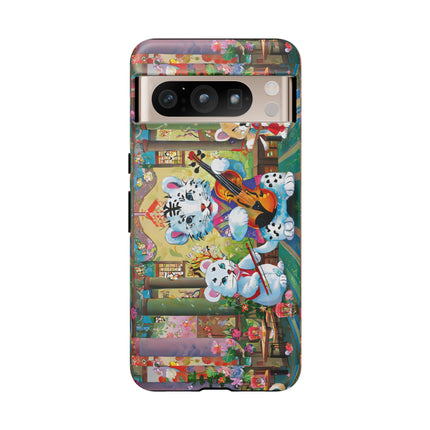 Melodies of the Snow Lion Cub Phone Cases