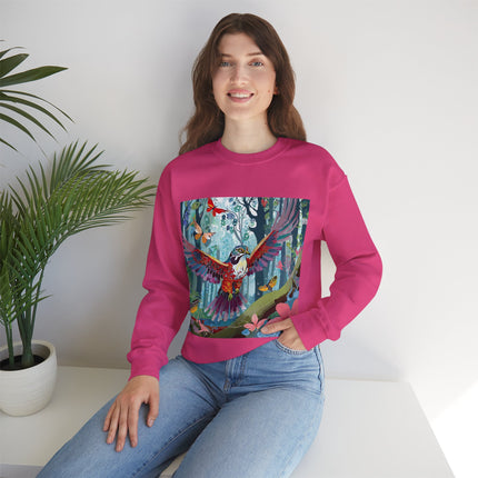 Colorful Raptor Unisex Heavy Blend™ Crewneck Sweatshirt