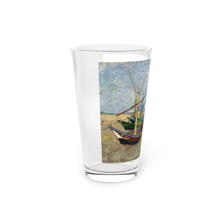 Fishing Boats by Vincent Van Gogh Glass, 16oz