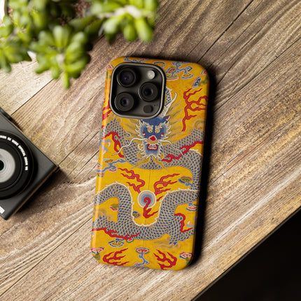 Majestic Dragon Regalia – Imperial 12-Symbol Robe Phone Cases
