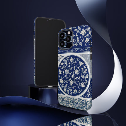 Blue Flower Pattern by Owen Jones Phone Cases