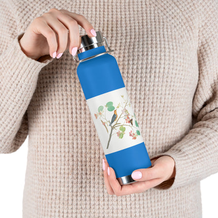 Orange-Headed Ground Thrush by Shaikh Zain al–Din Copper Vacuum Insulated Bottle, 22oz