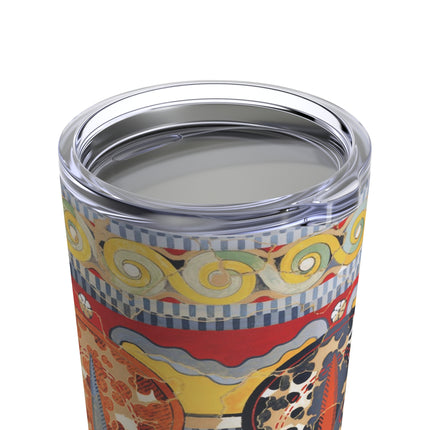 Reproduction of the Shield Frieze by Emile Gilliéron Tumbler 20oz