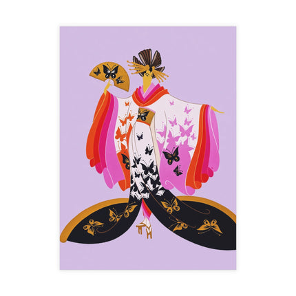 🦋🌸 The Lady Of The Butterfly Kimono Postcard Bundles – Art Deco Fashion Fantasy