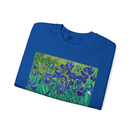 Irises by Vincent Van Gogh Heavy Blend™ Crewneck Sweatshirt