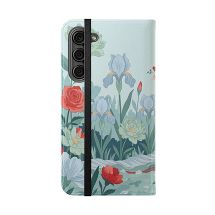 🌹💌 The Secret Rose Garden Courtship Flip Case – Art Deco Floral Romance
