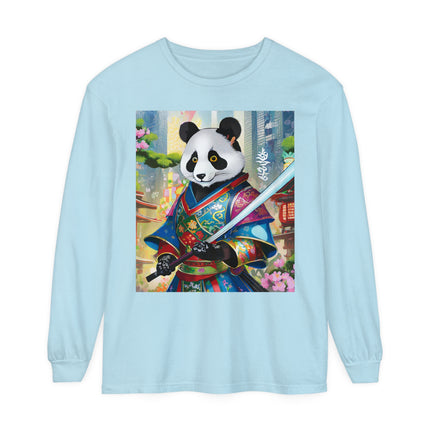 Cyberpunk Samurai Panda Long Sleeve T-Shirt