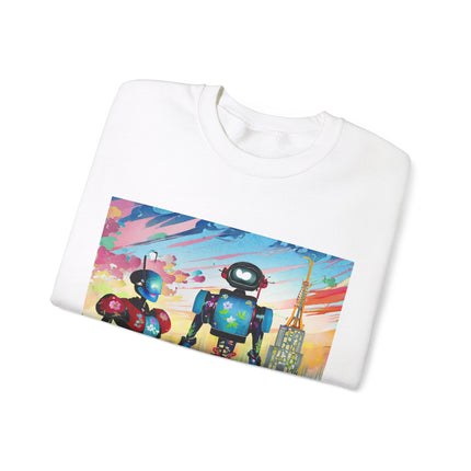 High Fashion Cyberpunk CIA Robots Unisex Heavy Blend™ Crewneck Sweatshirt