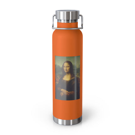 Mona Lisa by Leonardo da Vinci Copper Vacuum Insulated Bottle, 22oz