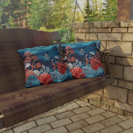 Enchanting Underwater Scene Outdoor Pillows