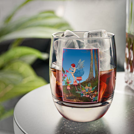 Periwinkle Painting the Petals by Ida Outhwaite Whiskey Glass