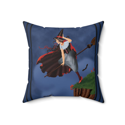 The Enchanted Witch Spun Polyester Square Pillow