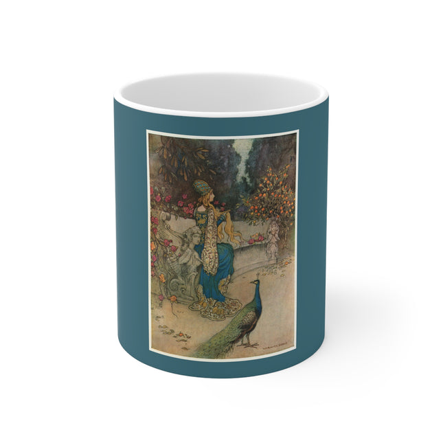 Preziosa in the Garden by Warwick Goble Ceramic Mug 11oz