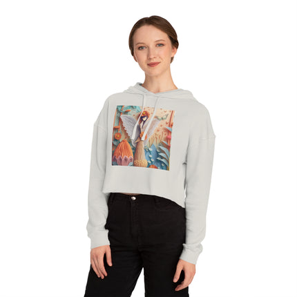Zinnia Fairy Cropped Hooded Sweatshirt