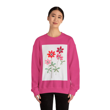 Anemoon, Anemone by Anselmus Boëtius de Boodt Heavy Blend™ Crewneck Sweatshirt