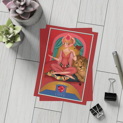 July & Ruby (from the Gem Series) by Sofia Chiostri Postcards (envelopes included) - Bundles of 10, 30, 50 Pieces
