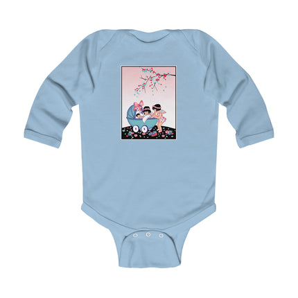 Whispers of Wonder Long Sleeve Baby Bodysuit – Fairy Garden Dreams & Cozy Comfort