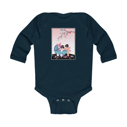 Whispers of Wonder Long Sleeve Baby Bodysuit – Fairy Garden Dreams & Cozy Comfort