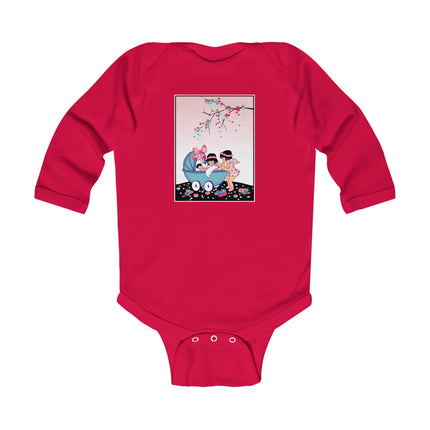 Whispers of Wonder Long Sleeve Baby Bodysuit – Fairy Garden Dreams & Cozy Comfort