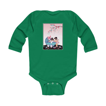 Whispers of Wonder Long Sleeve Baby Bodysuit – Fairy Garden Dreams & Cozy Comfort