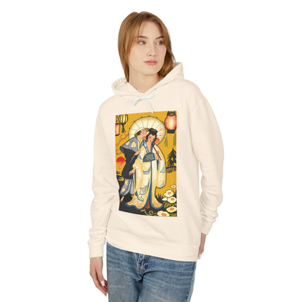 Golden Embrace Couple Hoodie