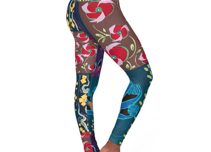 Floral Pattern by Emile-Alain Séguy High Waisted Yoga Leggings (AOP)