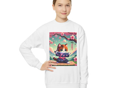 Samurai Kitten Youth Crewneck Sweatshirt