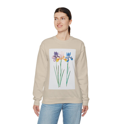 Blue Iris by Anselmus Boëtius de Boodt Heavy Blend™ Crewneck Sweatshirt