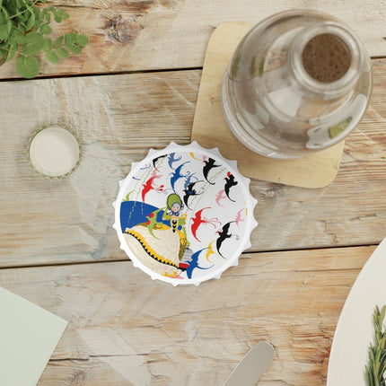 Flight of the Songbirds Bottle Opener – Whimsical Symphony & Elegant Freedom