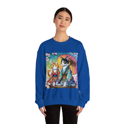 Kimono Kitties Unisex Heavy Blend™ Crewneck Sweatshirt