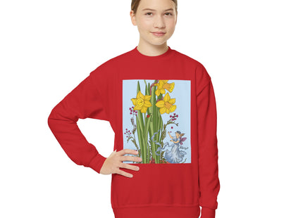 Daffodil Fairy Youth Crewneck Sweatshirt