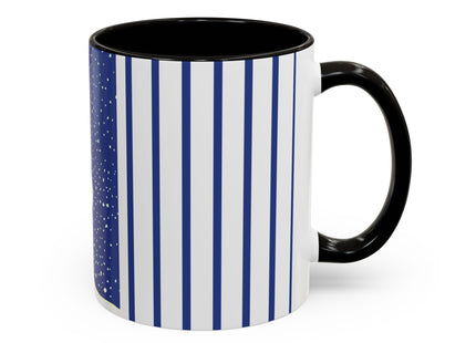 Snowman in Falling Snow Colorful Mugs (11oz, 15oz)